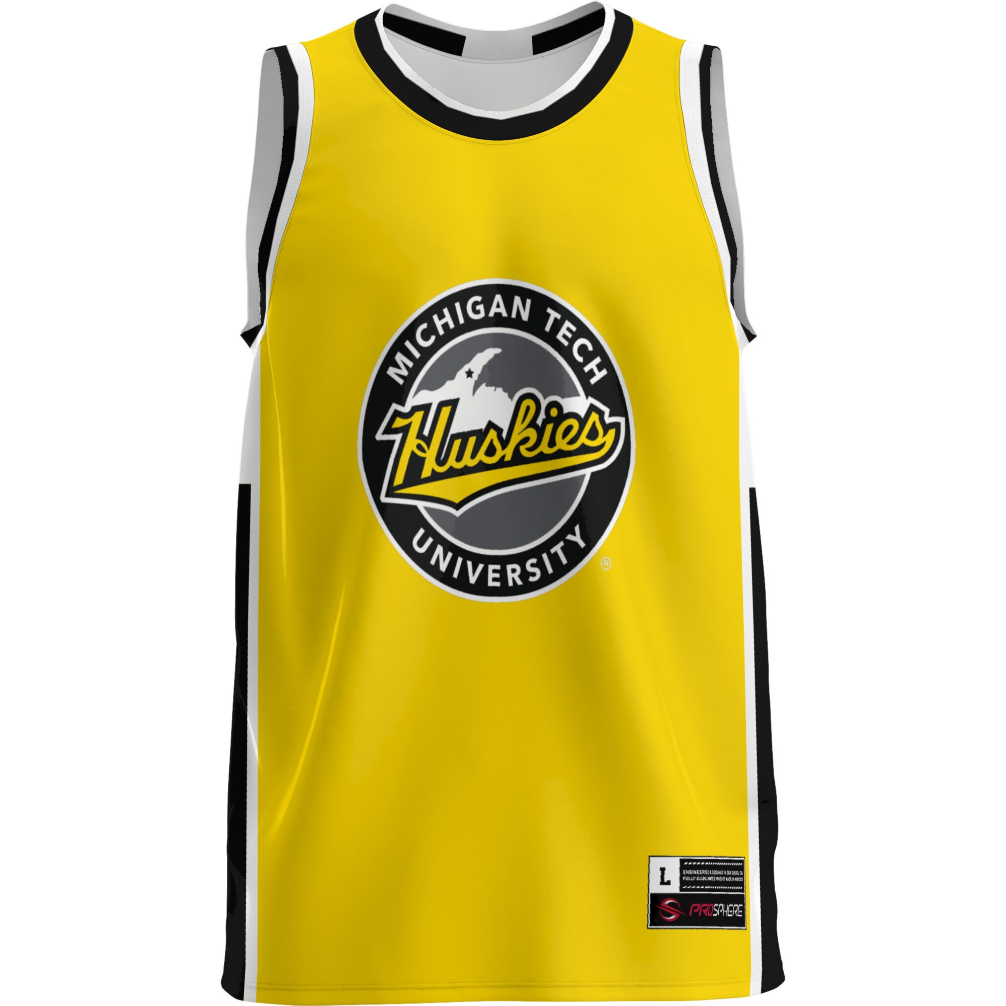 [DDG] Michigan Tech Huskies GameDay Greats Lightweight Basketball Jersey - Gold