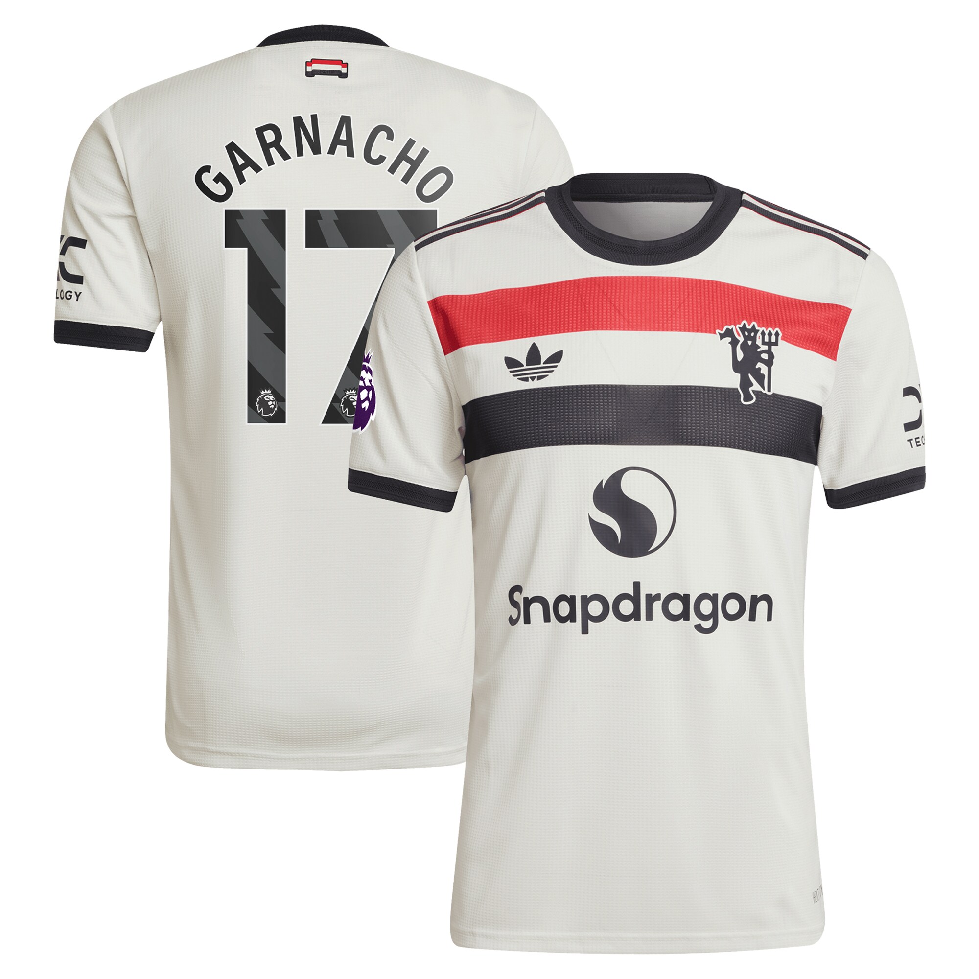[SJH] Alejandro Garnacho Manchester United Originals 2024/25 Third Authentic Jersey - Cream