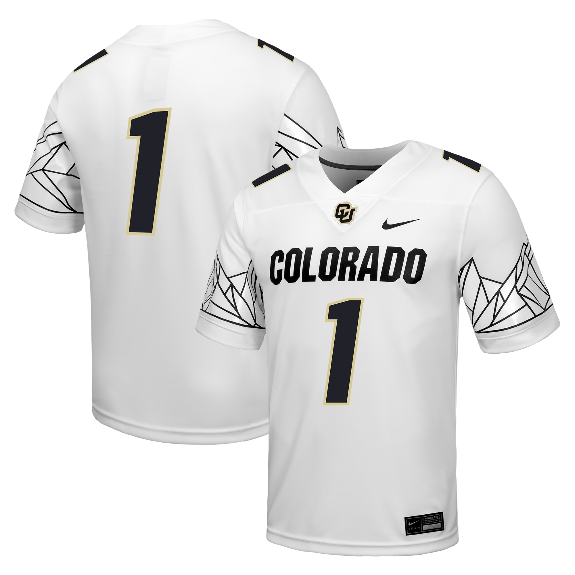 [NJP] Youth Colorado Buffaloes Untouchable Game Jersey - White