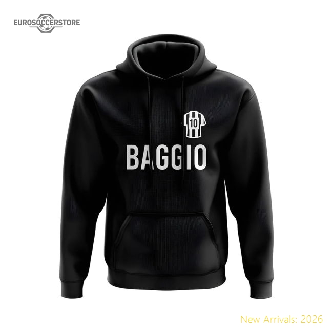 Luxury Roberto Baggio Juve Number Hoody (black) - Match Quality