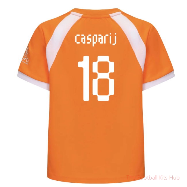 2025 Netherlands WEC Poly T-shirt (Orange) - Kids (Casparij 18)