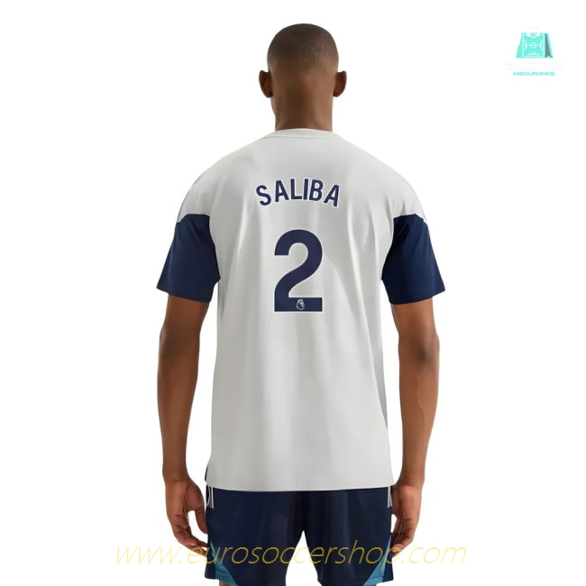2025-2026 Arsenal Training Tee (Grey) (Saliba 2)