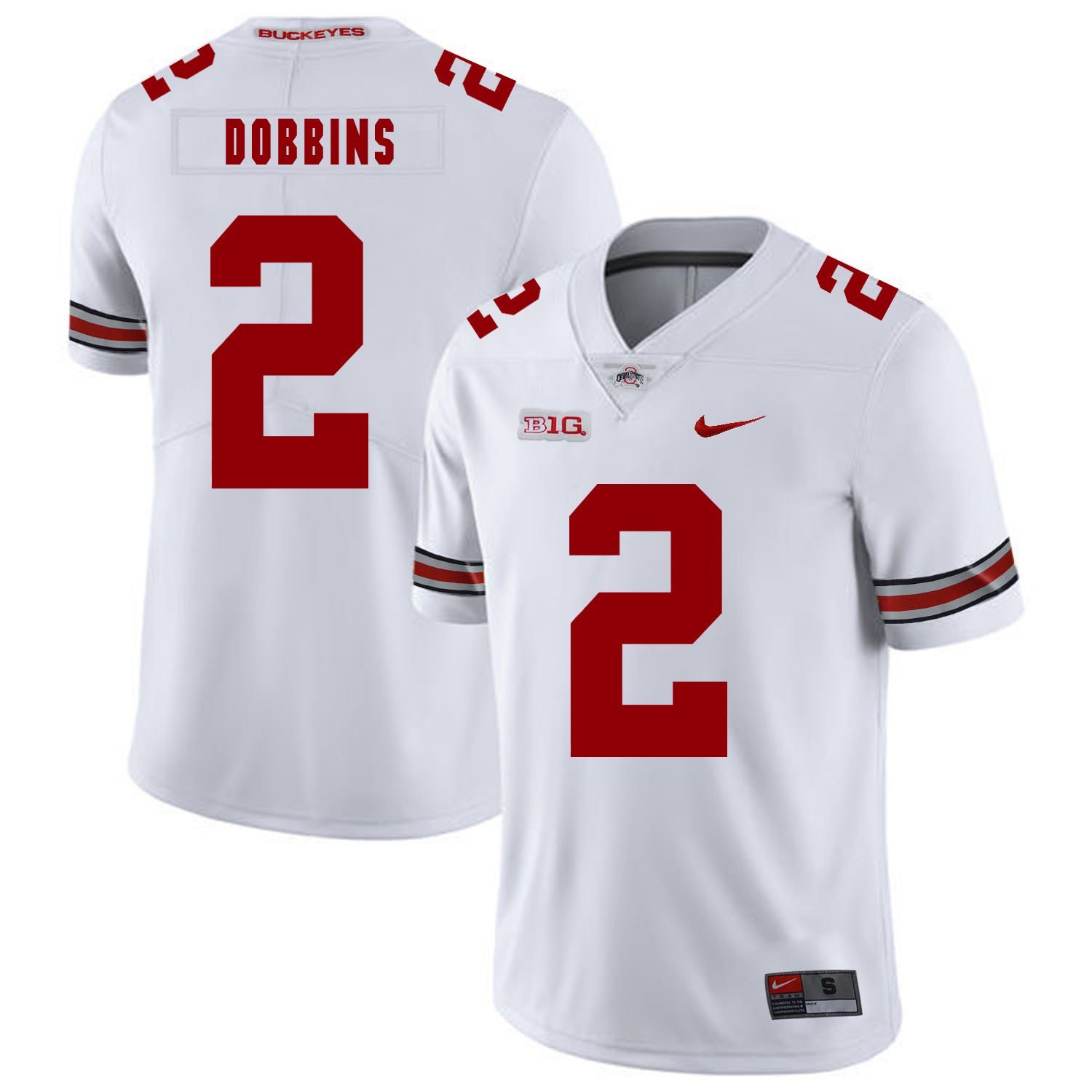 Men's OSU Buckeyes White 2024 official None #2 game day Jersey