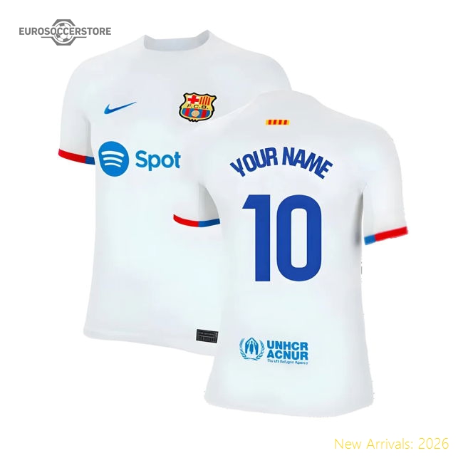 Professional-Grade 2023-2024 Barcelona Away Shirt (Kids) (Your Name)