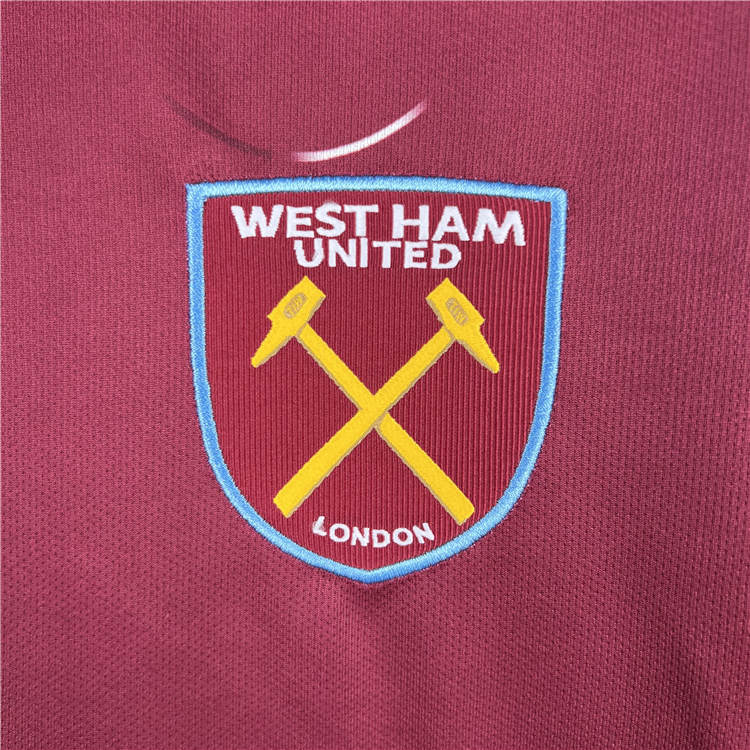 West Ham United 2324 Football Shirt Home Red Soccer Shirt - Official