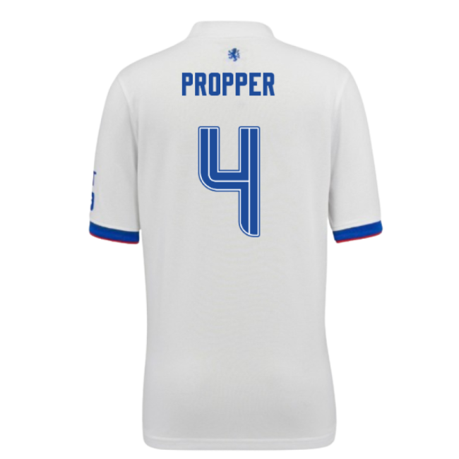 Official 2025-2026 Rangers Away Away Kids With Retro Design -