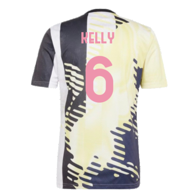Passionate Juve Juventus Pre Match Shirt Yellow Kelly #6 Authentic...