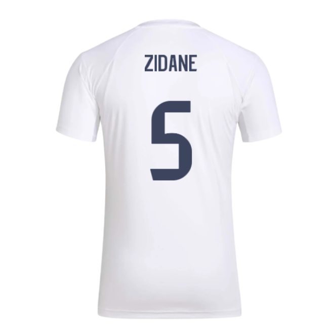 Top-Quality 2025-2026 Real Madrid Seasonal Graphic Tee (White) (Zidane