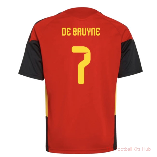 [EFS] 2026/27 Belgium Training Jersey (Red) - Kids (De Bruyne 7)