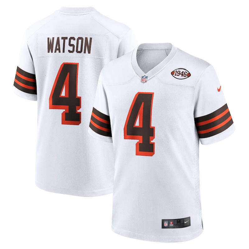 None Deshaun Watson Cleveland Browns Sleek Game Jersey Football Appare