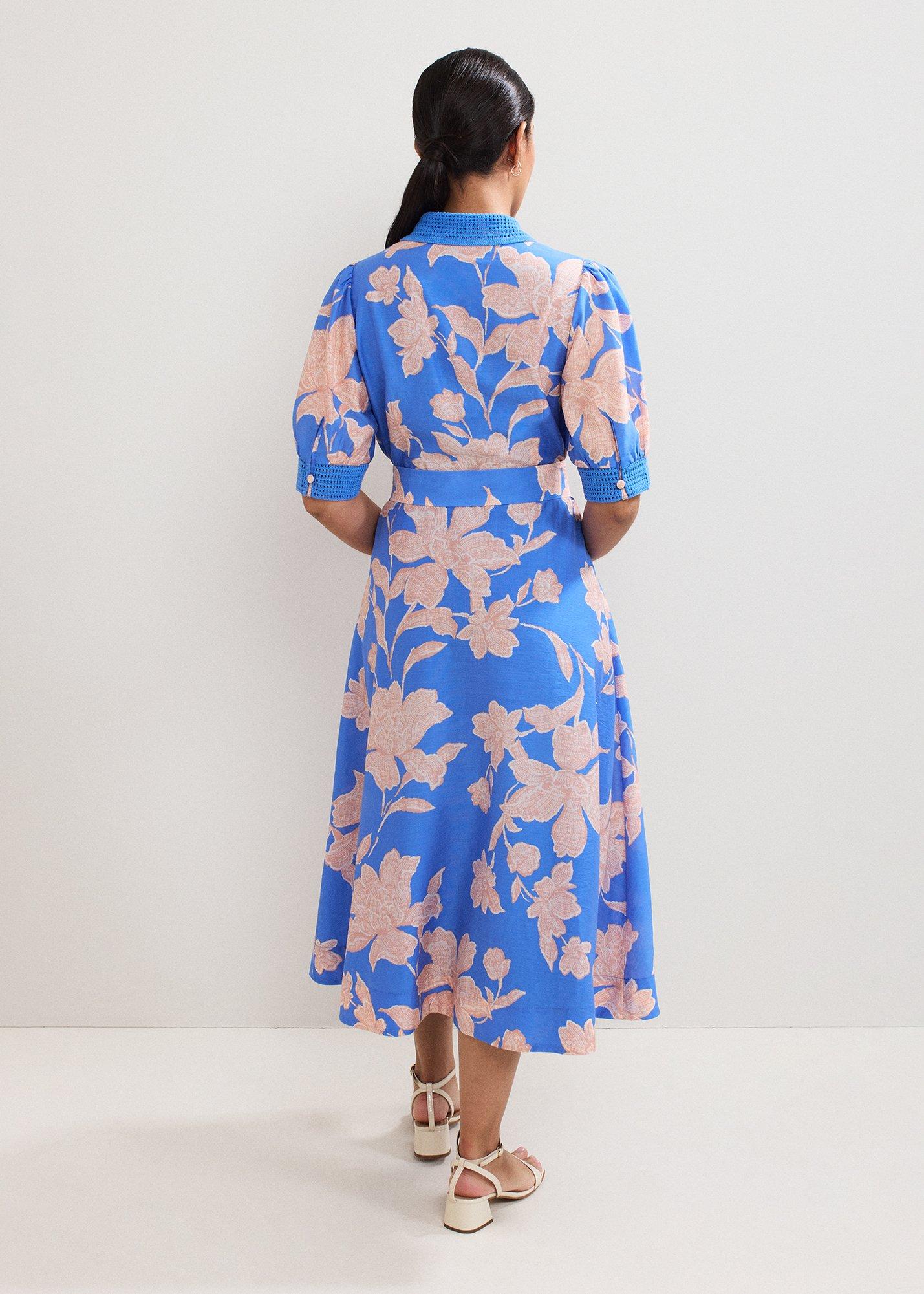 Petite Delphine Floral Shirt Dress