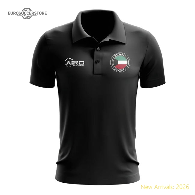 Luxury Kuwait Football Polo Shirt (black) - Fan Collection
