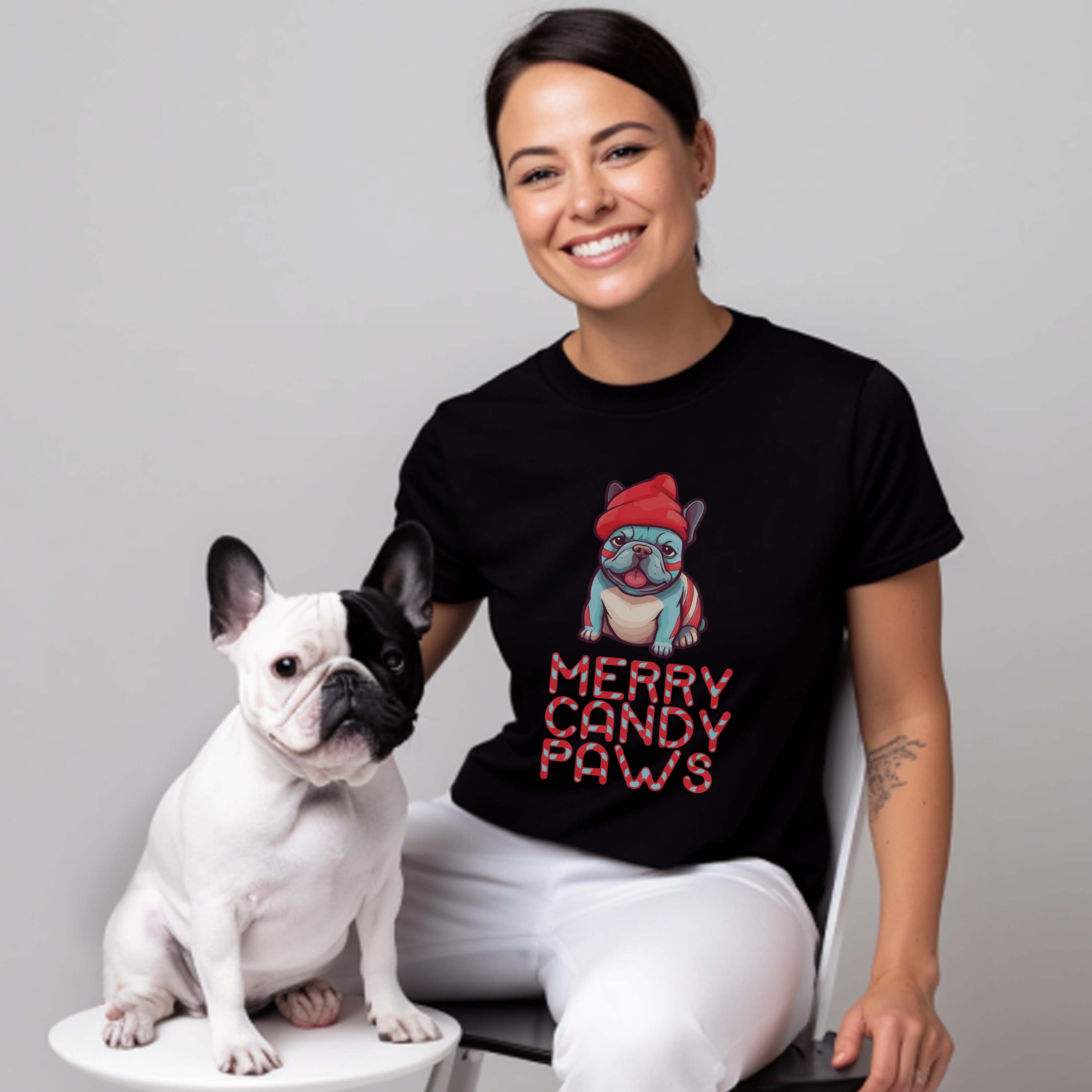 French Bulldog Frenchie's Candy Unisex T Shirt Practical Pet Supply