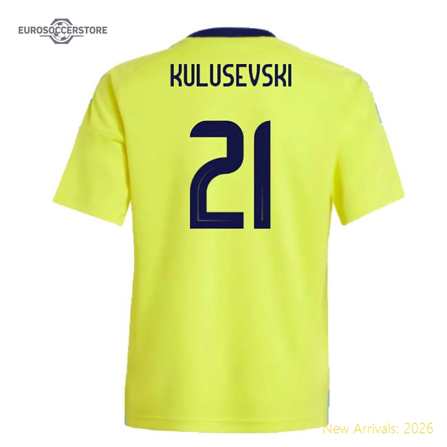 Football Team Kids High-quality Kulusevski Jersey 2024-2025 Soft-touch
