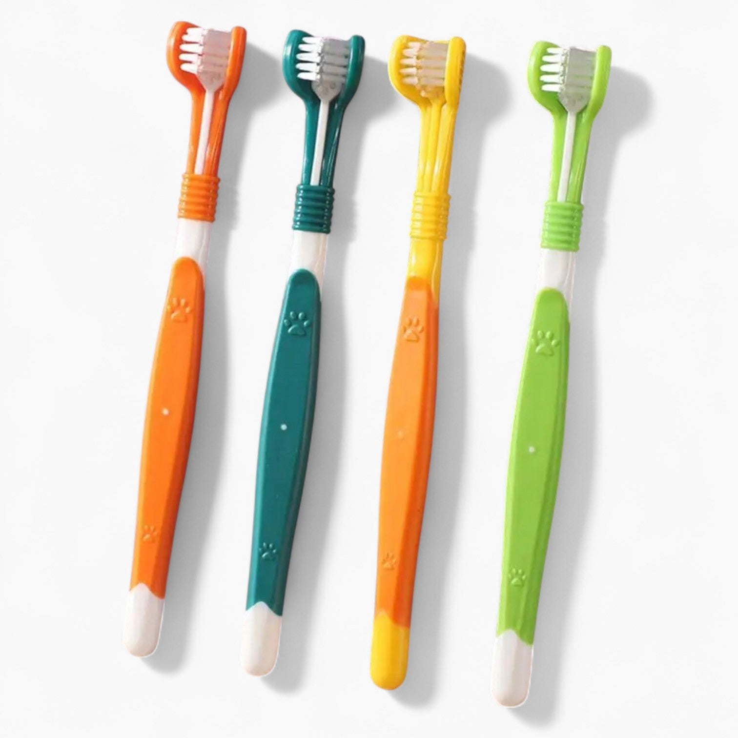 Tribrush French Bulldog Toothbrush – Three-Sided Soft Bristle Dog Dental Care Brush