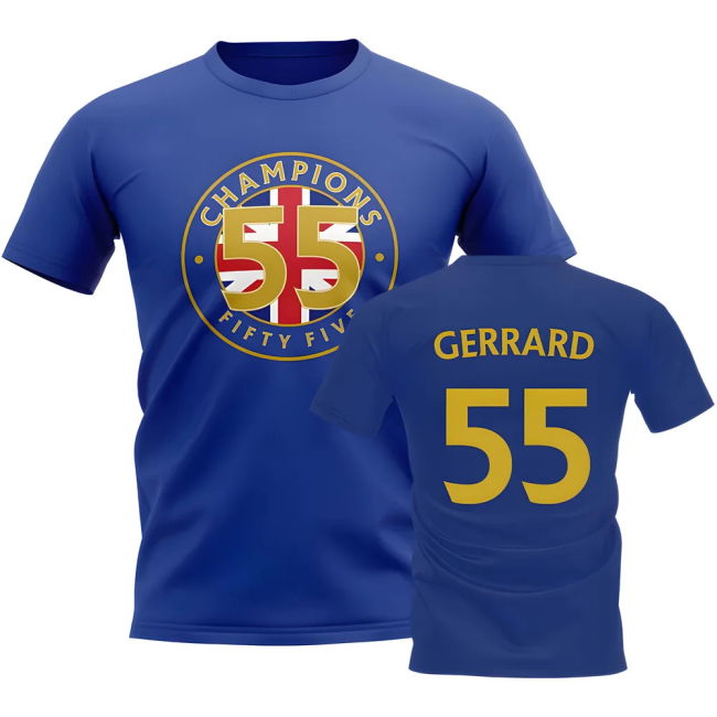 Genuine Gers Casual Shirt S. Gerrard #55 Official Merchandise (v10)