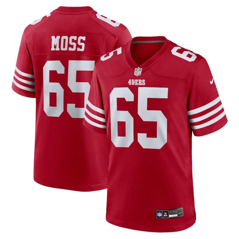 Drew Moss San Francisco 49ers Nike Team Game Jersey - Scarle...