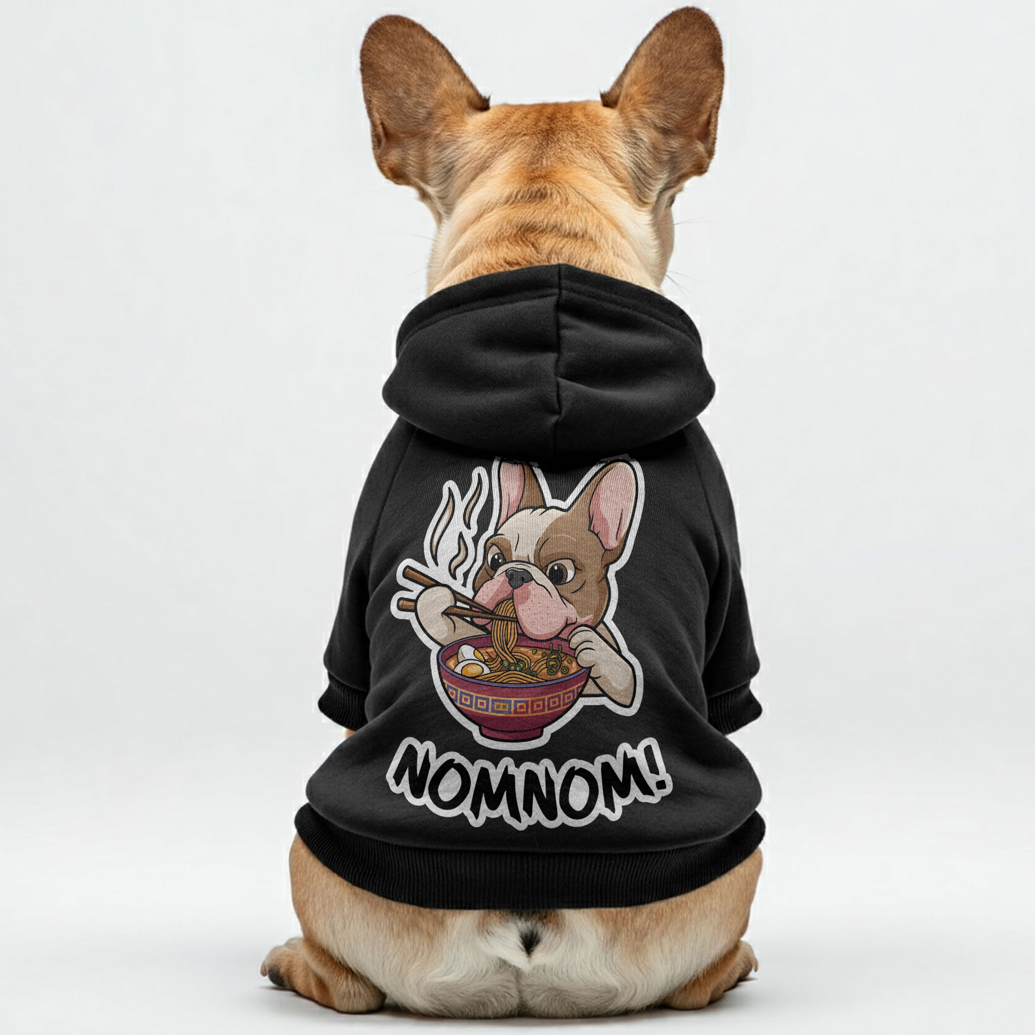 Trendy Nomnom! - Personalized French Bulldog Hoodies With Funny Quote...
