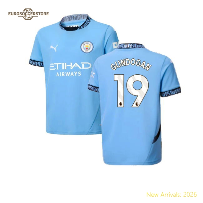 Safe Man City Kids Jersey Gundogan 2024-2025 Performance Fabric