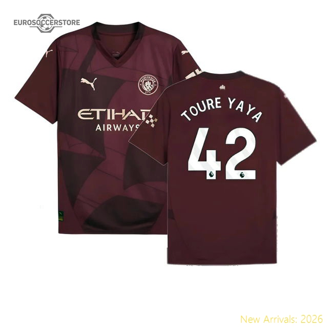 Authentic 2024-2025 Man City Third Shirt (toure Yaya 42) - Premium