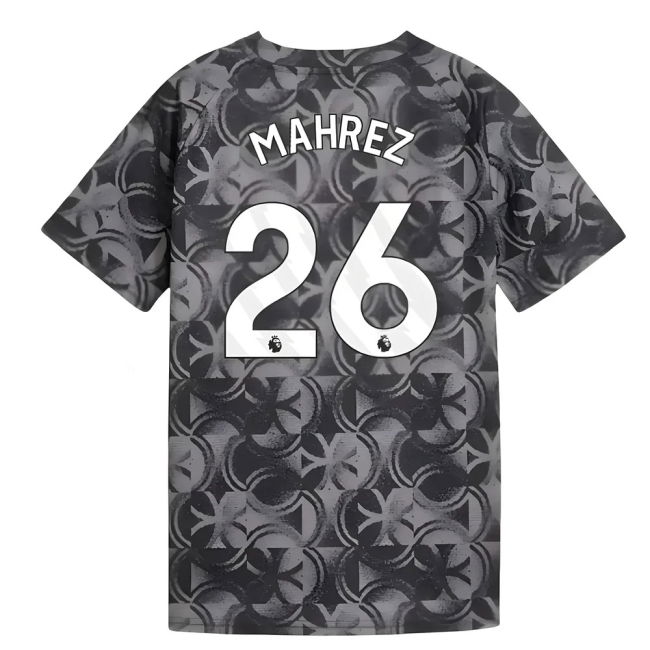 soccer jersey 2025-2026 Man City Warm Up Jersey (Black) - Kids (Mah...