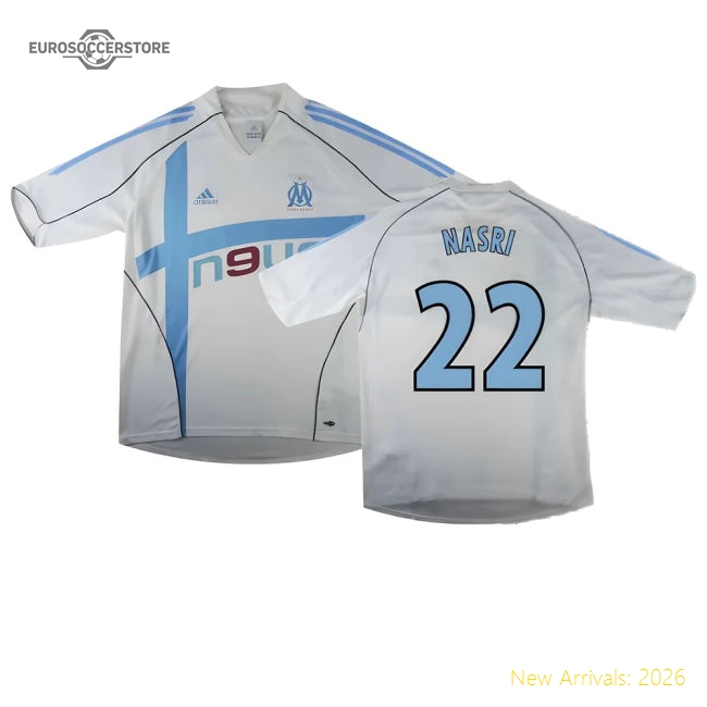 Official Marseille 2004-05 Home Shirt ((Excellent) L) (Nasri 22)