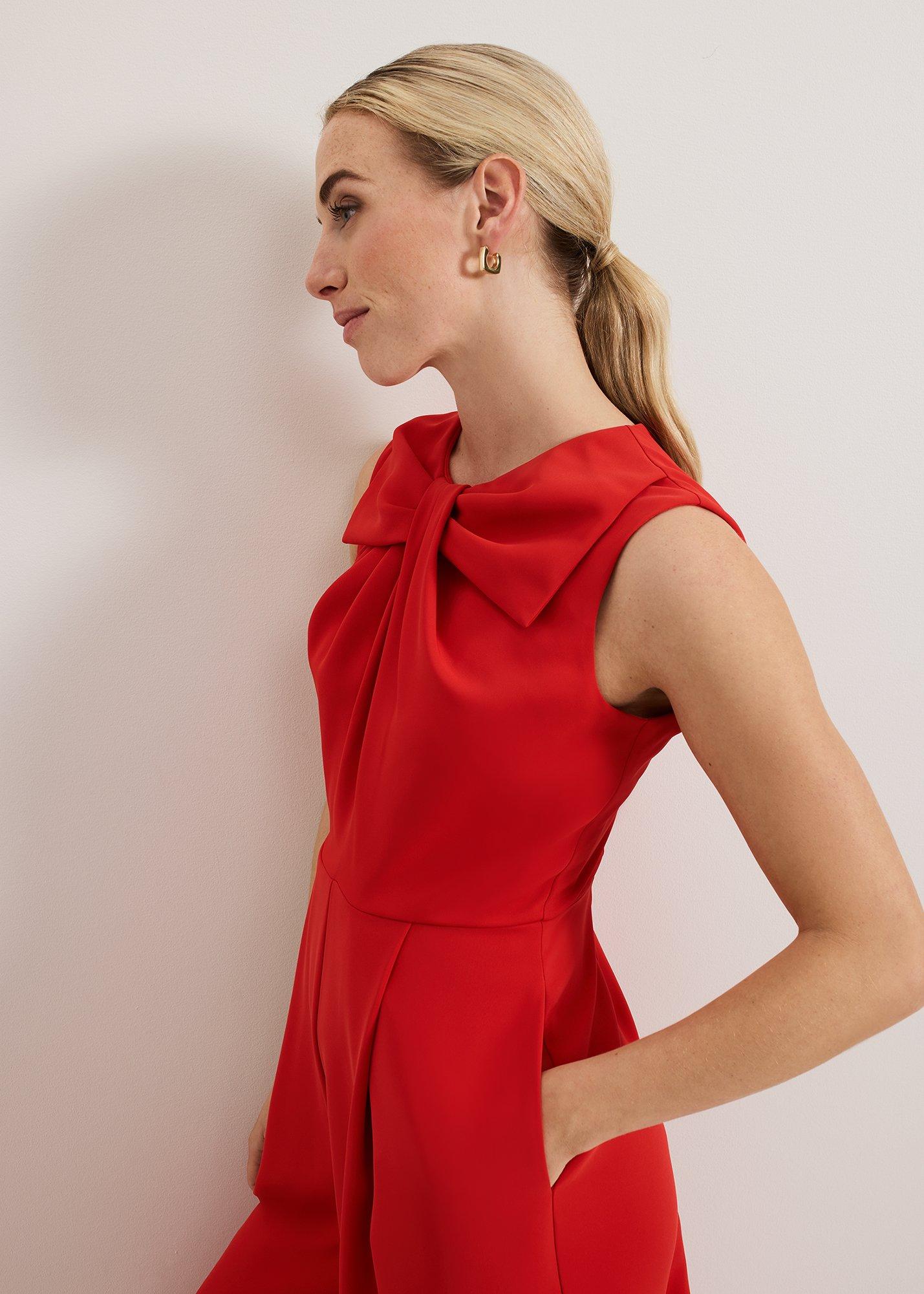 Saffron Twist Front Wide Leg Jumpsuit