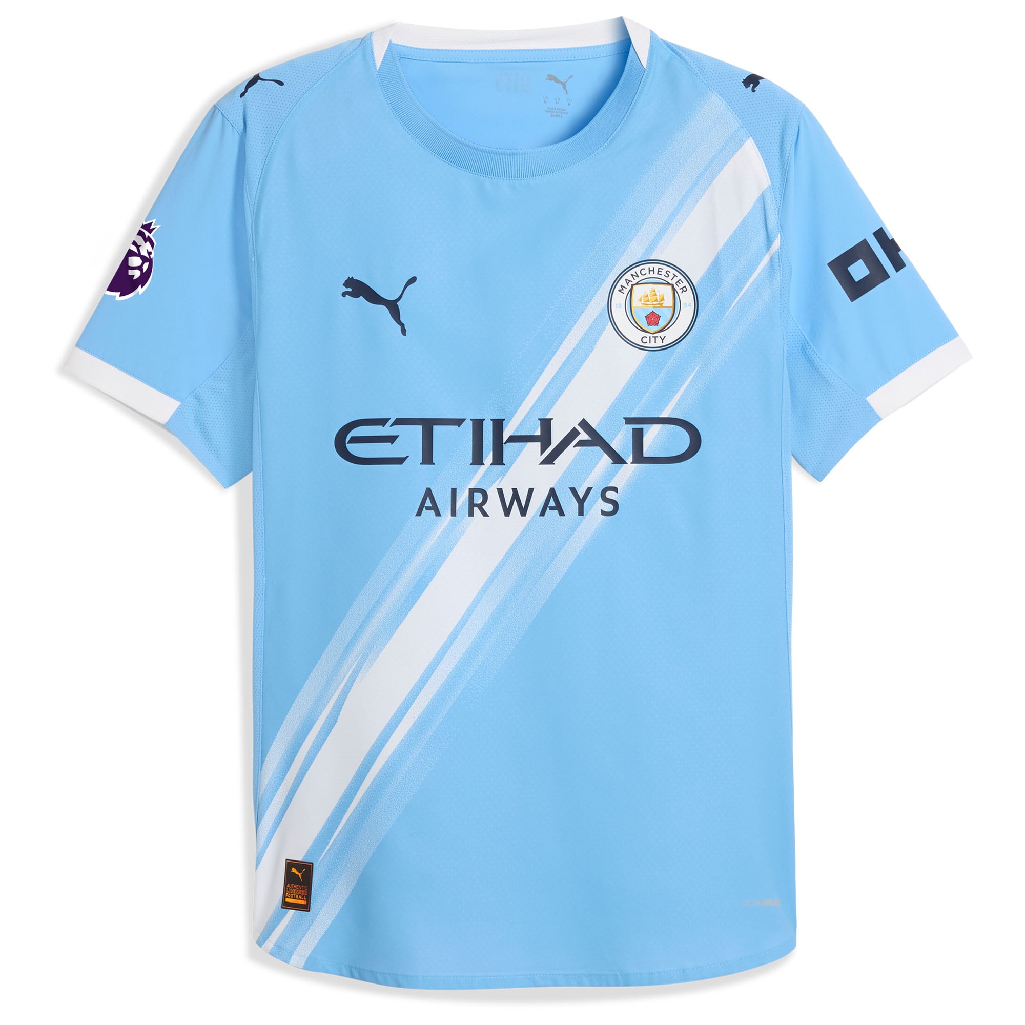 [LK] Phil Foden #47 Manchester City 2025/26 Home Authentic Player Jersey - Sky Blue