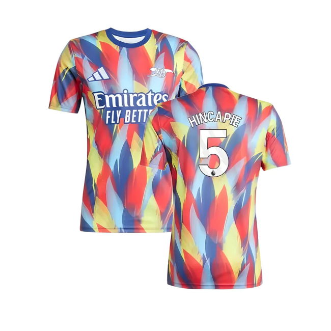 2025-2026 Arsenal Pre-Match Shirt (Victory Blue) (Hincapie 5) - hig...