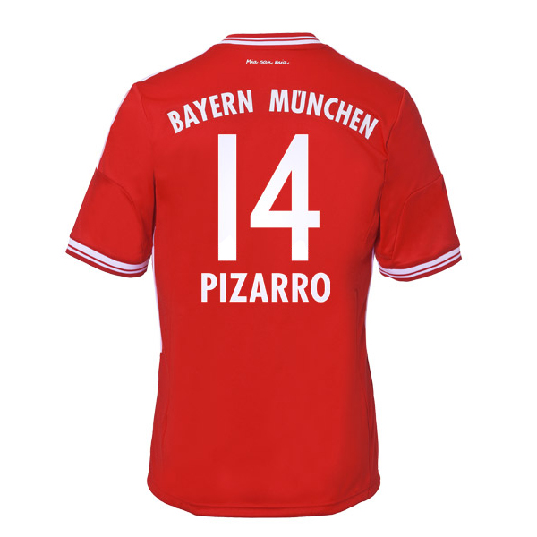 13-14 Bayern Munich 14 Pizarro Home Shirt - Official Replica 833