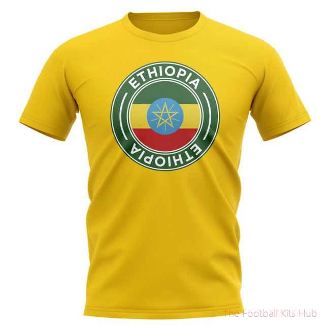 Ethiopia Football Badge T-Shirt (Yellow)