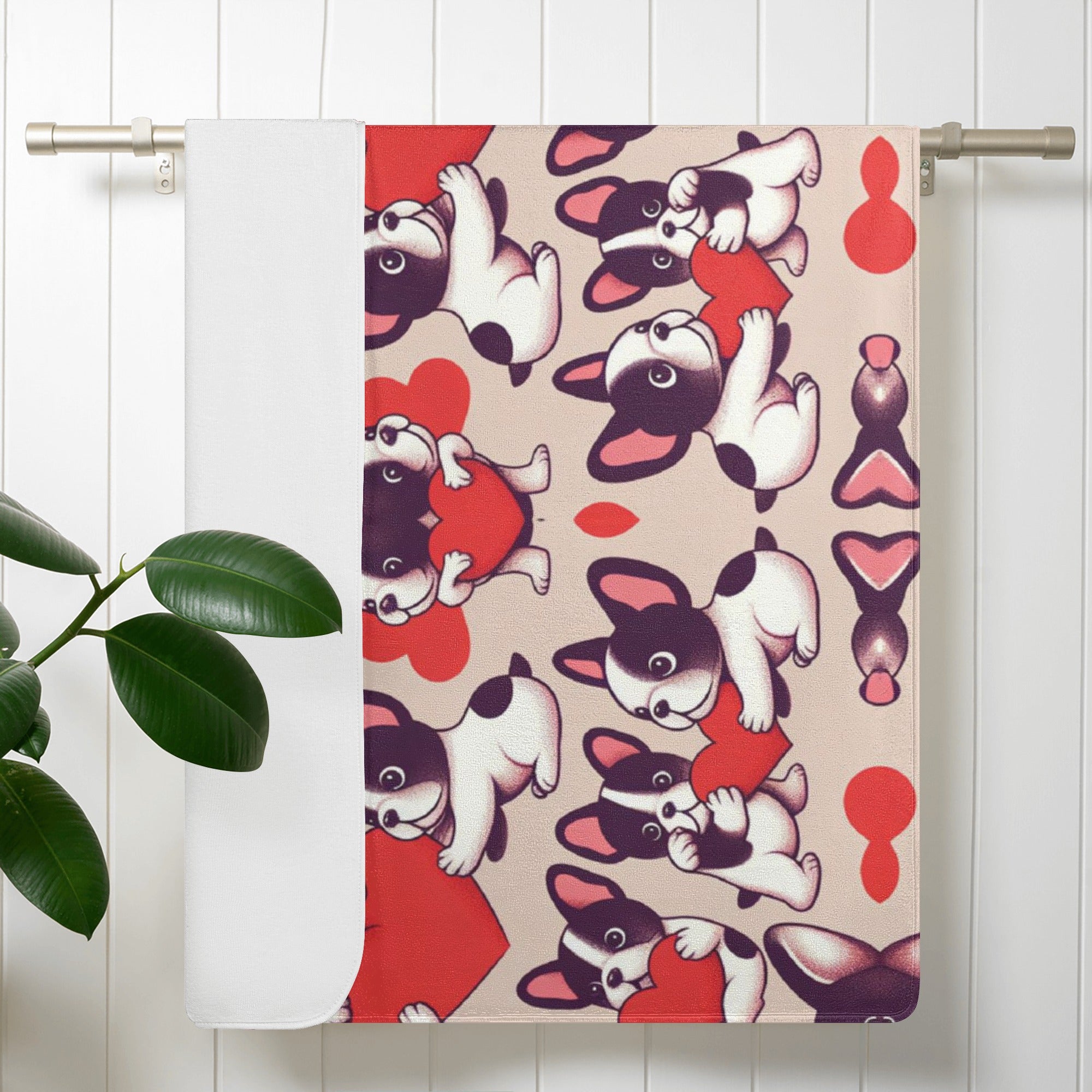 French Bulldog Stella Bath Towel Cute Frenchie Essential