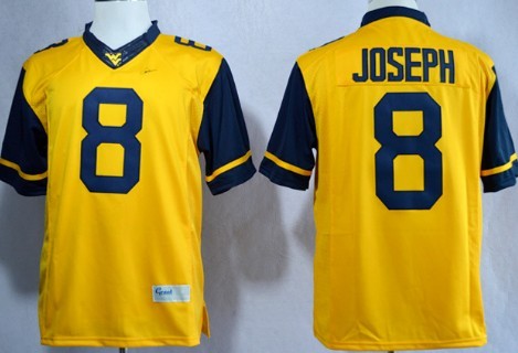 alternate jersey Men's None Karl Joseph #8 Yellow 2013 Football Jersey