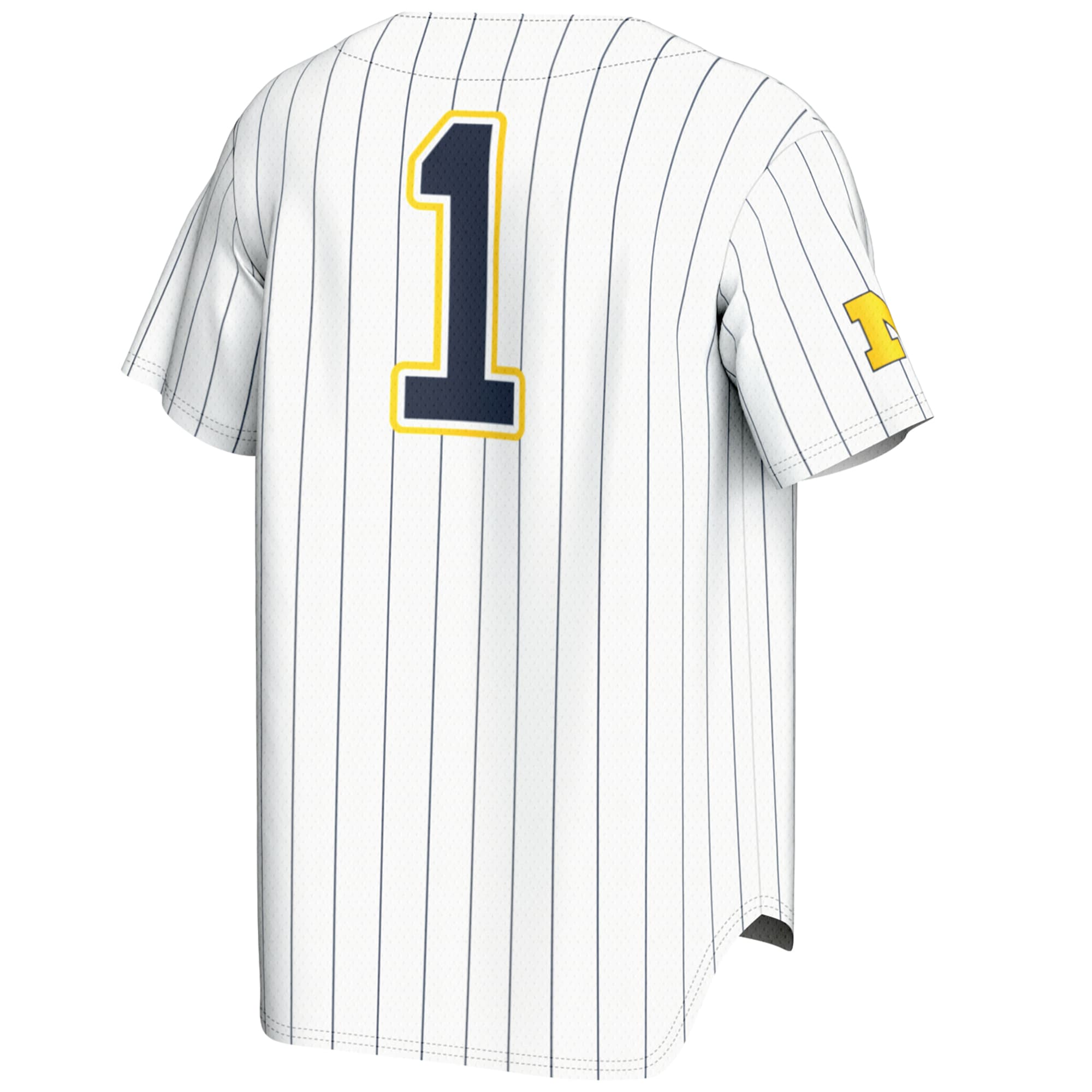 [NJP] Michigan Wolverines GameDay Greats Lightweight Baseball Fashion Jersey - White