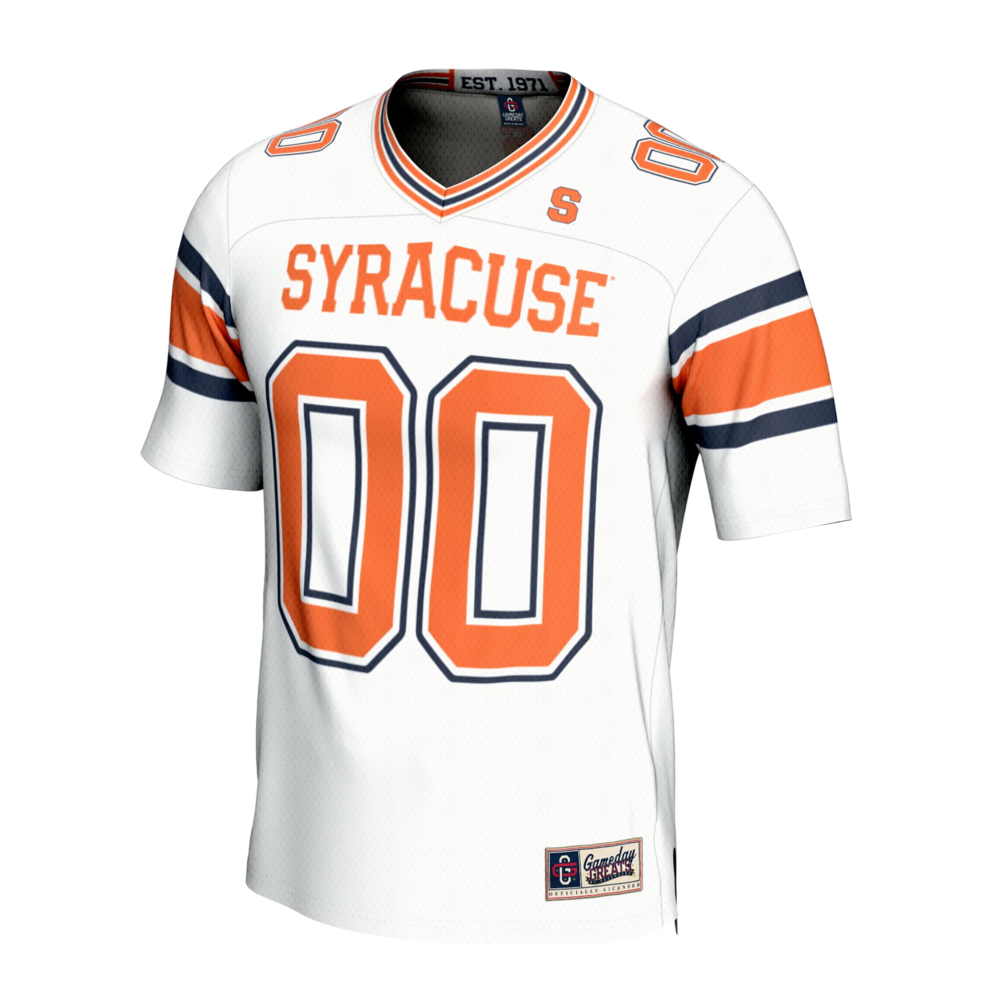 Syracuse Orange GameDay Greats Unisex NIL Pick-A-Player Lightweight Collegiate Football Fashion Jersey - White