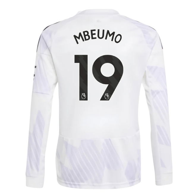 Top Tier Football Man Utd Long Sleeve Away Shirt Kids Mbeumo #19 M...