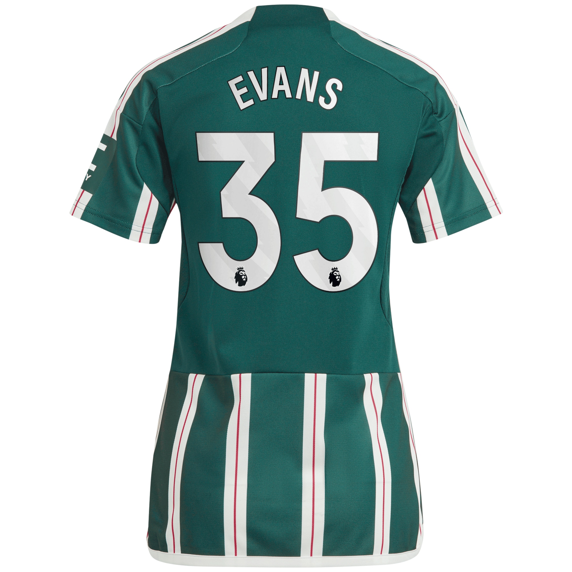 [SJH] Jonny Evans Manchester United Women's 2023/24 Away Replica Player Jersey - Green