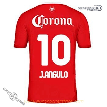Toluca's J. ANGULO 10 Home Soccer Jersey for the 23-24 season.
