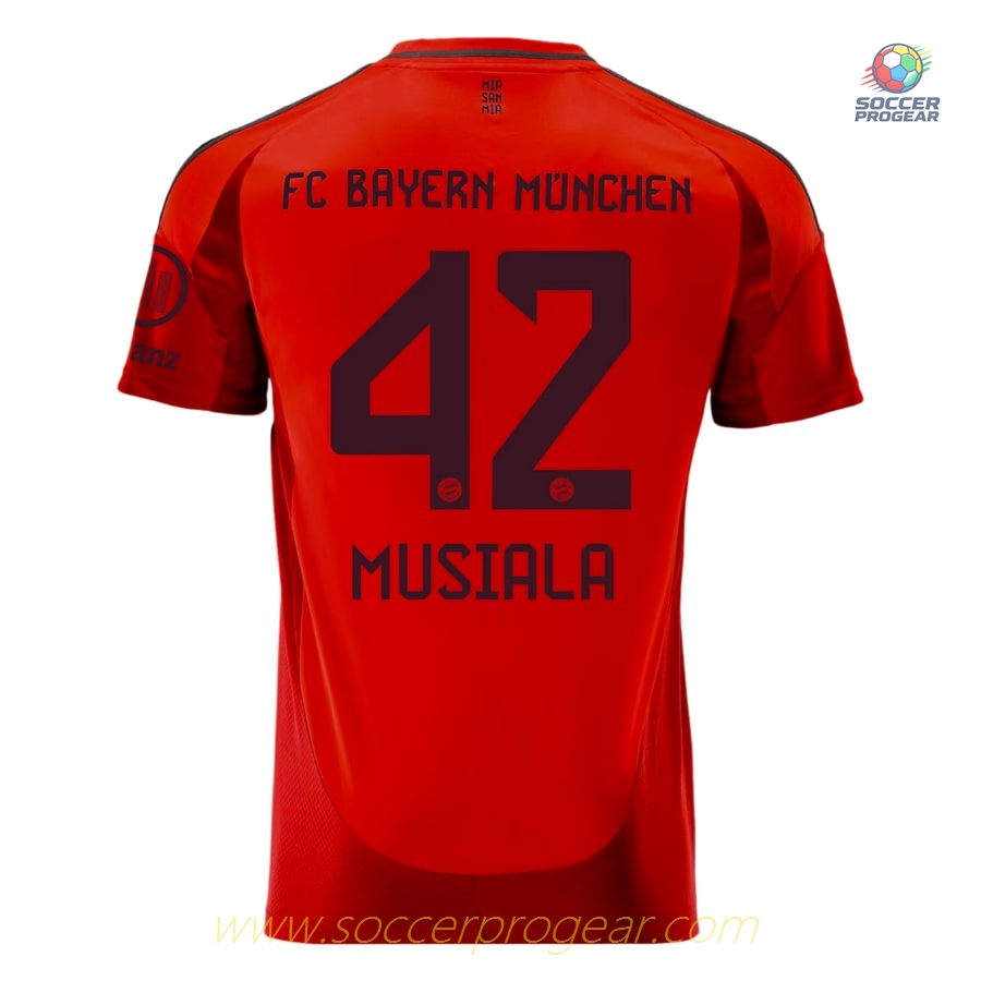 Bayern Munich Youth'sren's Home Soccer Football Kit Football Jersey 2024/25 Collection Musiala