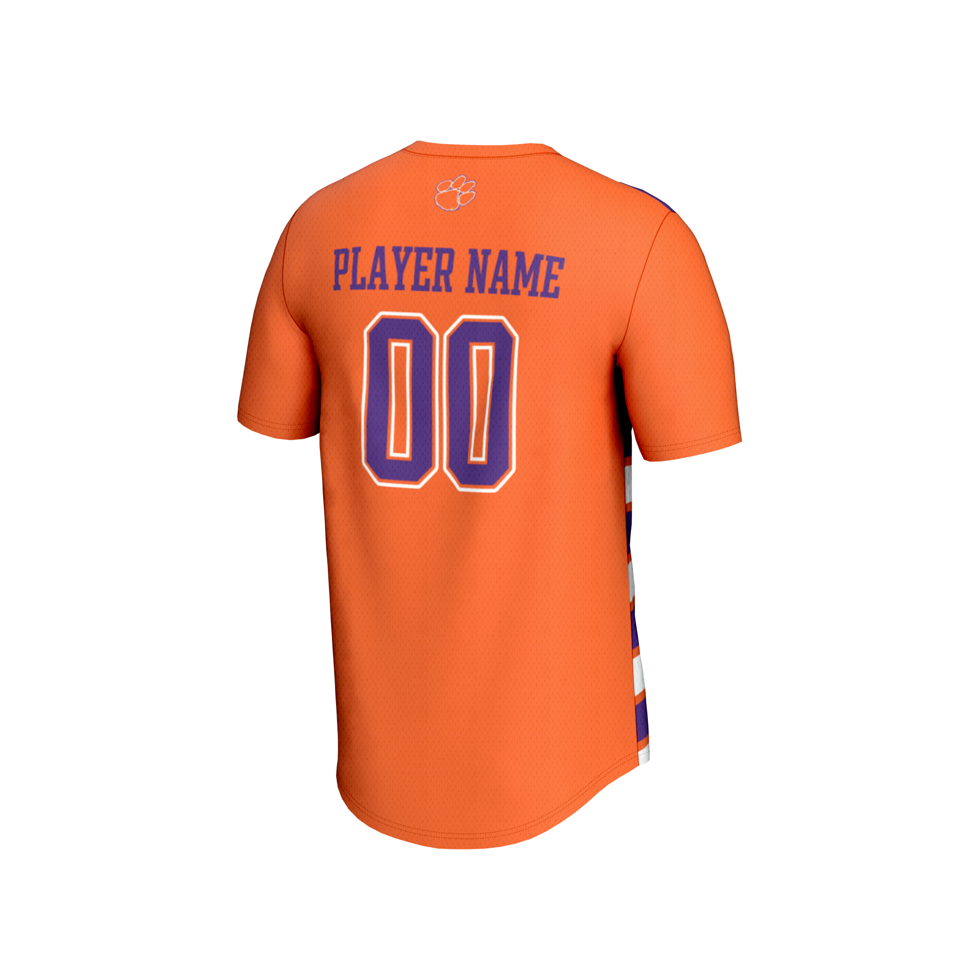 [NJP] Clemson Tigers GameDay Greats Youth NIL Pick-A-Player Collegiate Women's Soccer Lightweight Fashion Jersey - Orange/Purple