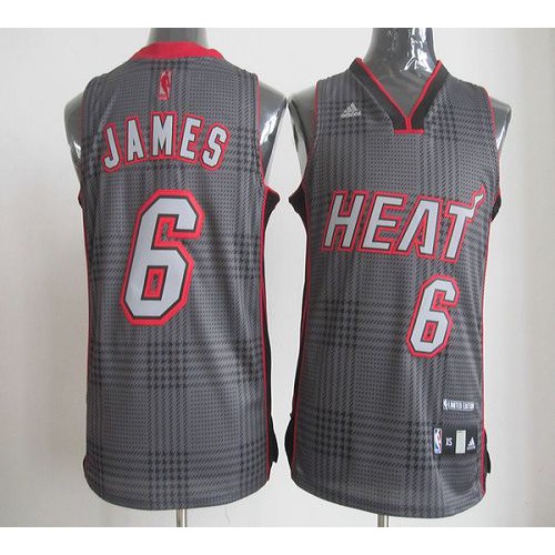 Heat Black LeBron James #6 Jersey - Cost-Effective Premium Quality