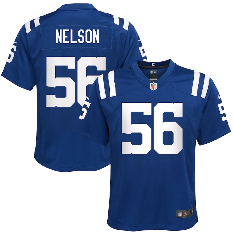 None Quenton Nelson Team Captain IND Colts High-Quality Jersey