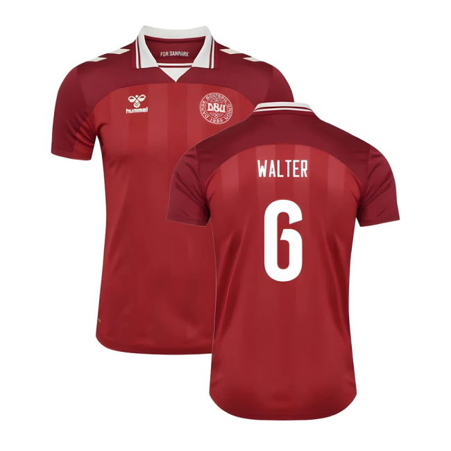 Original Replica Denmark Home Supporter Shirt for Womens