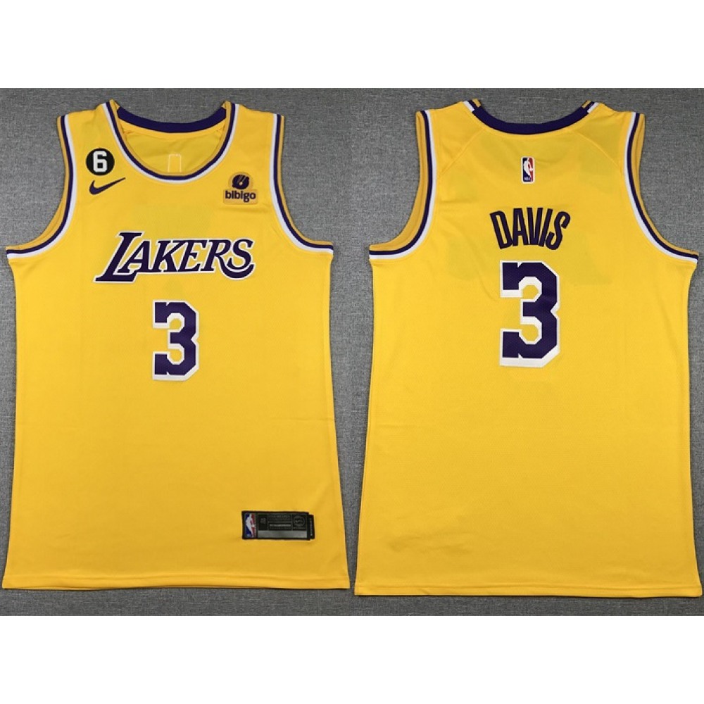Authentic Jersey Los Angeles Lakers 3 Yellow - - Must-Have Jersey
