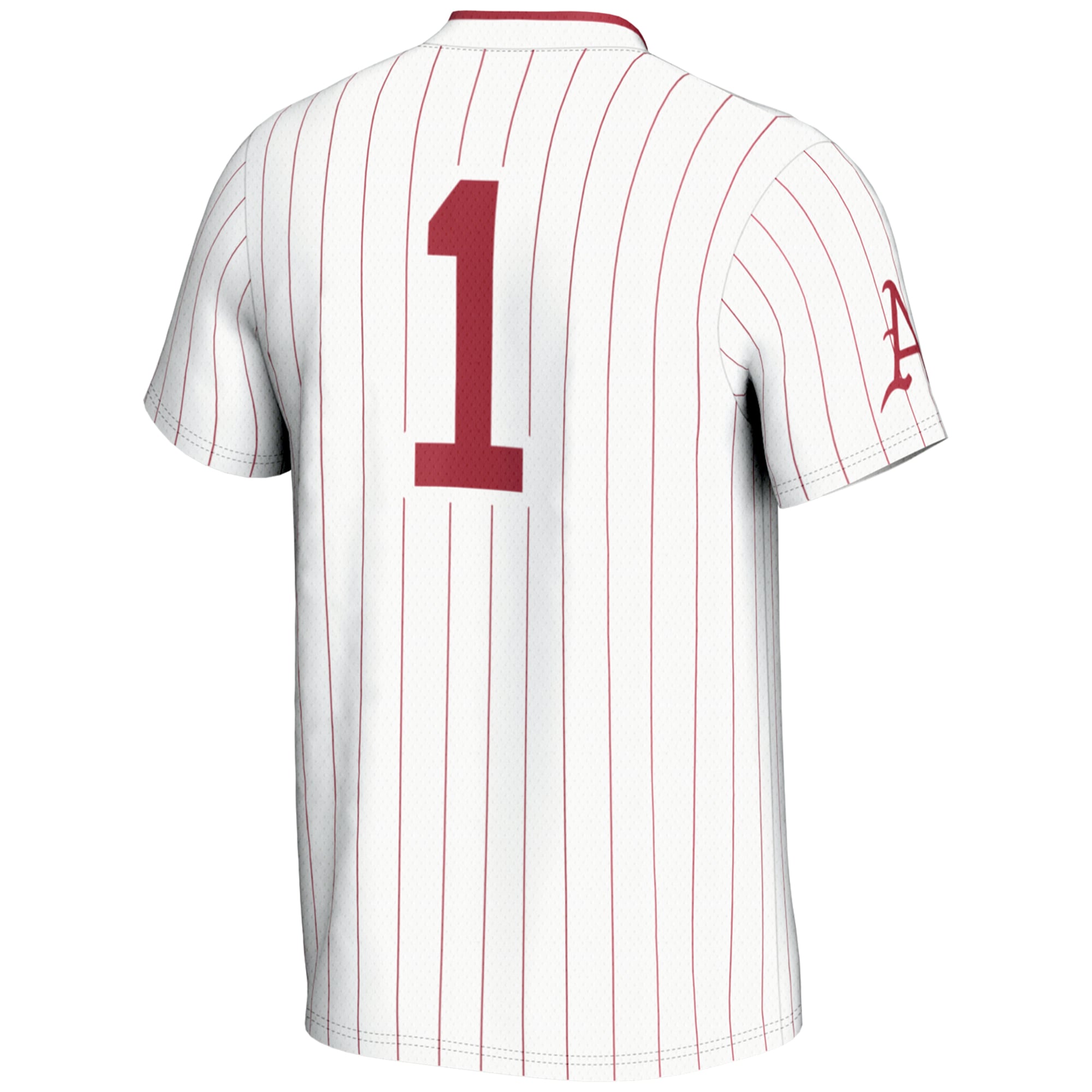 #1 Arkansas Razorbacks GameDay Greats Unisex Lightweight Softball Jersey - White