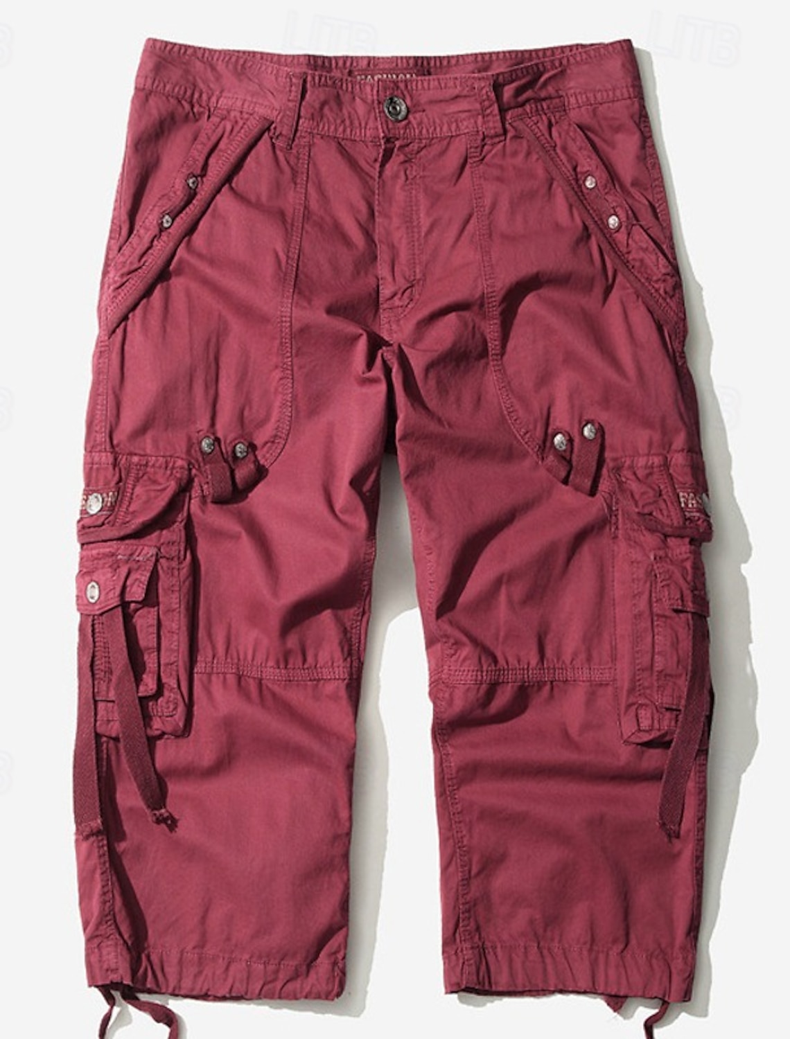 Men's Cargo Shorts Capri Pants Hiking Multi Pocket Plain Comfort