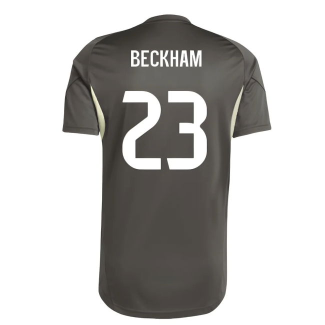 2025-2026 Real Madrid Training Jersey (Utility Grey) (Beckham 23)