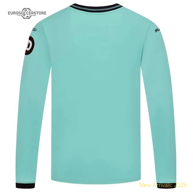Wolves Long Sleeve Away Kit 2025-2026 Supporter Wear Jersey