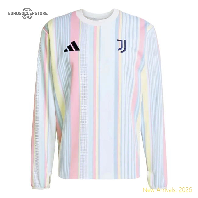 Popular Genuine 2025-2026 Juventus Pre-Match Warm Top (White)