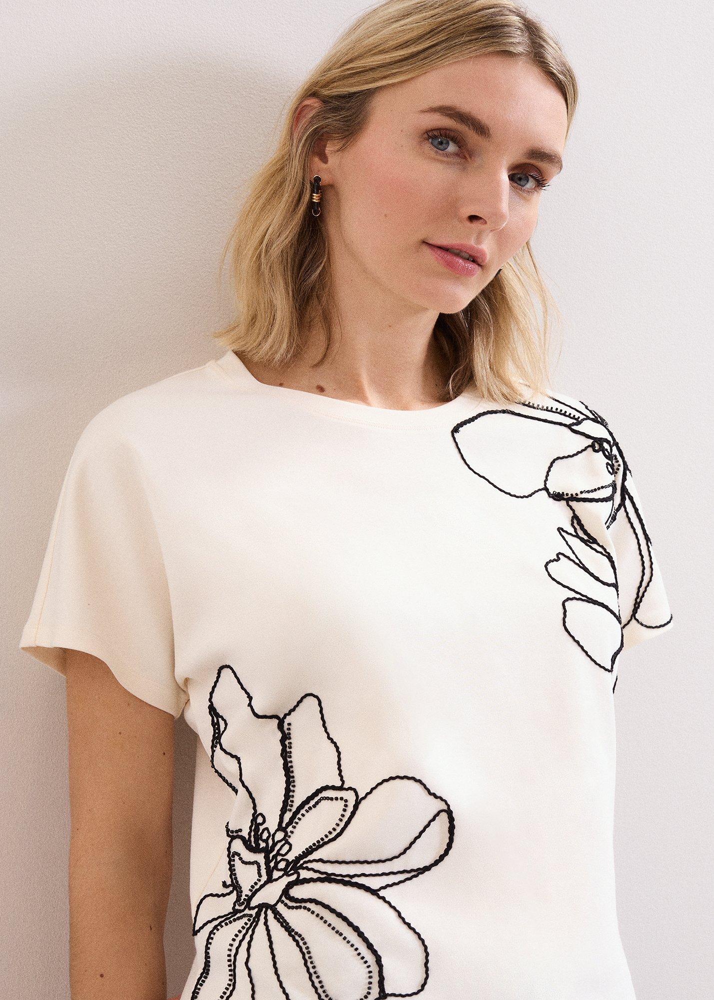 Malani Embroidered Short Sleeve T-Shirt